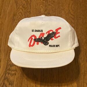 Vtg DARE Eagle strapback hat